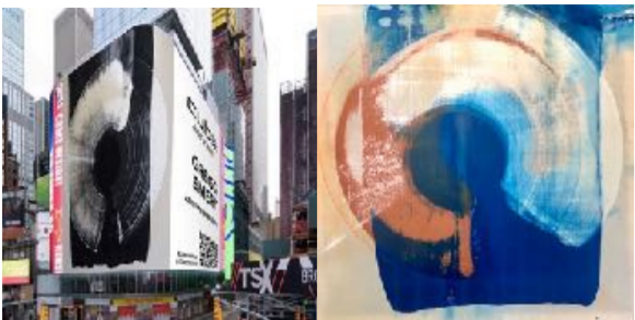 Cube Art Fair Takes NYC Billboards By Storm Featuring Work of Artist Gregg Emery
